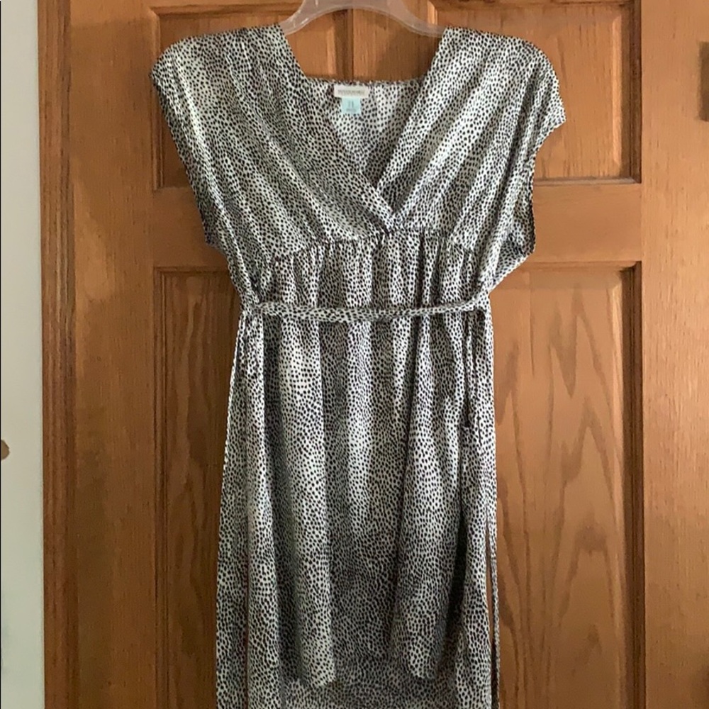 Satin maternity dress